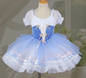Disfraces de <span class=keywords><strong>Ballet</strong></span> para niños Tutú de tul <span class=keywords><strong>Ropa</strong></span> de actuación de baile para jardín de infantes Tutú de princesa para <span class=keywords><strong>niñas</strong></span> - Product Image 2