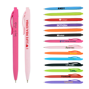 Màu Sắc Cao Giá Trị Tùy Chỉnh 1.0Mm Bút Bi Mới Lạ Nhựa Màu Cam Bút Cơ Thể Bán Buôn Kinh Doanh Văn Phòng Phẩm In <span class=keywords><strong>Logo</strong></span> - Product Image 1