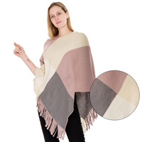 Hiver Automne Pull Vêtements Femmes Poncho Châle Cape Ponchos Femmes Accessoires Echarpe Couverture Femme Châle Wrap