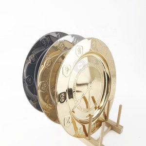 Piatto Decorativo in Metallo per Matrimoni, 12 Pollici, Acciaio Inossidabile Oro/Argento/Nero, <span class=keywords><strong>Sottopiatti</strong></span> in Metallo - Product Image 2