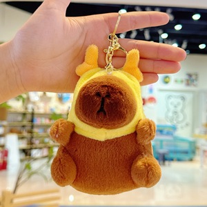 Hot Bán sang trọng Móc Chìa Khóa Keychain bán buôn capibala búp bê dễ thương pufferfish capybara phim hoạt hình đồ chơi sang trọng Keychain - Product Image 5