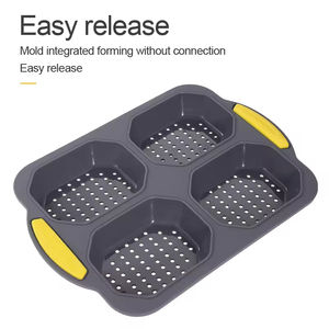 Plaques à pâtisserie rectangulaires en acier inoxydable <span class=keywords><strong>de</strong></span> qualité commerciale, efficaces, <span class=keywords><strong>pour</strong></span> <span class=keywords><strong>pain</strong></span> au <span class=keywords><strong>levain</strong></span> fait maison, avec couvercle et poignée - Product Image 2