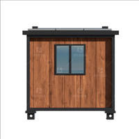 Conteneur d'expédition préfabriqué extensible de 10 pieds pour la maison Salon pour le bureau/chambre à coucher/hôtel/salle de bain Utiliser un panneau sandwich