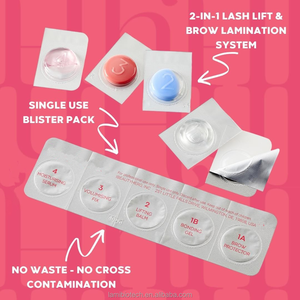 <span class=keywords><strong>Kit</strong></span> Professionale per <span class=keywords><strong>Laminazione</strong></span> Ciglia e Sopracciglia, Etichetta Privata OEM, Prodotto Coreano Fai-da-Te, Confezione Blister per Sollevamento Ciglia con Cistamina - Product Image 5