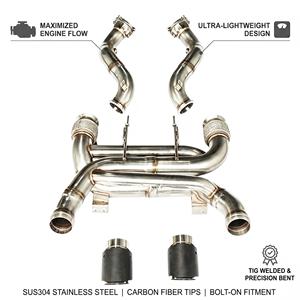 Kit de performance Vortex SS304 avec downpipes turbo complets pour McLaren 720S 765LT 4.0L V8 2017-2023, embouts en fibre de carbone - Product Image 1