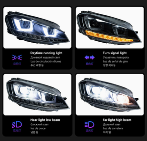 AURON 2013-2017 VW Golf 7 Phare LED Feux de Croisement Neuf Direct Usine 12V 36W 6000 lm 6000K Adaptation Universelle Garantie 6 Mois - Product Image 3