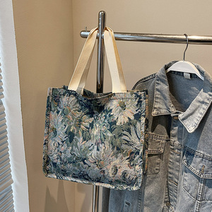 Sac fourre-tout décontracté en toile pour le quotidien, grand format, style usine - Product Image 6