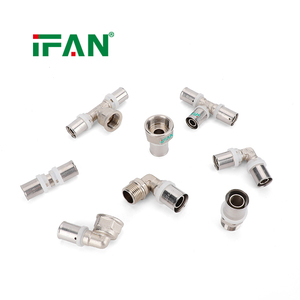 IFAN Prix usine Raccords PEX personnalisés 16mm-32mm, Raccords à sertir en laiton pour plomberie plastique, Raccords en laiton pour tuyauterie PEX - Product Image 3