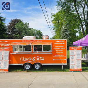 Remorque alimentaire, chariot alimentaire extérieur, <span class=keywords><strong>restaurant</strong></span> mobile, remorque de traiteur entièrement équipée, camion de restauration pour glaces et pizzas avec cuisine complète - Product Image 1