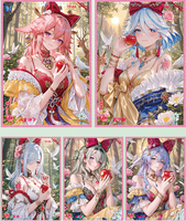 Cartes à collectionner en acrylique A4 Mika Cherry Lips, cartes à échanger mignonnes pour filles, cartes de loisirs Goddess Story, vente en gros