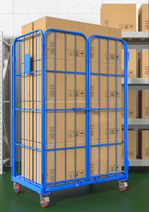 Chariot à roulettes pliable en acier Q235 avec couvercles personnalisés, capacité de charge de 500 kg, <span class=keywords><strong>Zenda</strong></span> RCL-04 pour l'industrie automobile, commandes en gros - Product Image 3