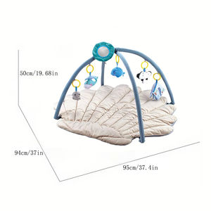 Nouveau <span class=keywords><strong>Tapis</strong></span> de Jeu Sensoriel Montessori pour Bébé, Doux et Portable, Idéal pour le Sommeil et l'Éveil des Nouveau-nés, Cadeau Parfait pour Bébés - Product Image 1