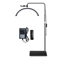 Lampe de beauté en forme de U demi-lune, lampe sur pied pour sourcils, cils, ongles, protection des yeux, lumière LED, tête rotative à 320°