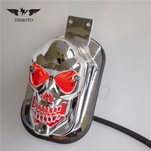 Đối Với Harley Davidson Road Vua Cổ Điển Tàu Tuần Dương Trực Thăng 12V LED Xe Máy Motorrad Skull Đuôi Ánh Sáng Bao Gồm Đèn Tín Hiệu - Product Image 4