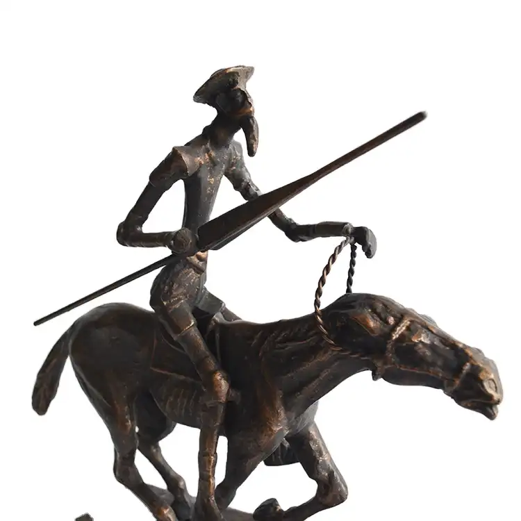 Fundido de hierro caballo de hierro escultura de metal escultura decorativa escultura de bronce estatuas