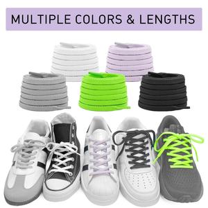 Lacets plats en polyester colorés de haute qualité de 6 mm de large pour baskets et chaussures de course - Lacets de sport élastiques en vrac - Product Image 4