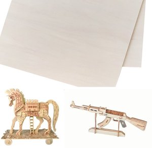 Láminas de Contrachapado de Abedul de Primera Calidad, 1.5mm 3mm, Curvadas, Sin Acabado, E0, Modernas, 1 Año de Garantía, para Manualidades con Cricut Maker, Corte Láser, DIY - Product Image 4