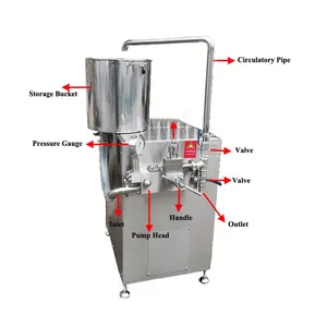 High Pressure Homogenizer Price Dairy Homogenizer Paste Homogenizer Milk Pressure Vessel GJJ-0.2/25 Homigenize 220V/380V 0-20mpa