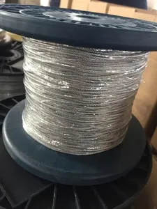 Stainless Steel Accessories Gym Cable Coated Black Pvc Cableway Steel Wire Cable Rope 6*37 Mesh Net For Tower Crane Steel Wire
