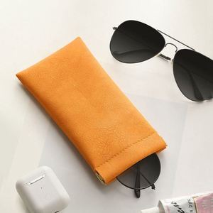 Wholesale Soft PU Leather Glasses Bag Sunglasses <b>Box</b> Portable <b>Waterproof</b> Pouch Eyewear <b>Storage</b> Bag - Product Image 3