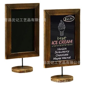Pizarra con Marco de Madera de 42x38 cm, de una Sola Cara, para Uso Doméstico, Tablero de Notas - Product Image 5