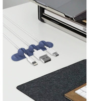 Portable pratique câble magnétique organisateur Clip bureau données câble organisateur en gros Silicone polyvalent câble Clips
