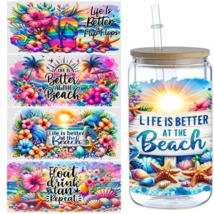 Impresión con MOQ Bajo, Más de 5000 Diseños, Alta Calidad para Etiquetas Adhesivas, Resistentes al Agua, Lavables con UV, Material PET, Envolturas para Vasos y Tazas - Product Image 1