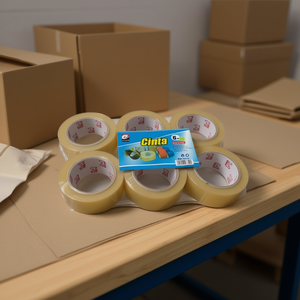 เทปกาวซินต้า Mnj ขนาด 4.8 ซม. x 95 ม. แพ็ค 6 ม้วน สำหรับบรรจุภัณฑ์และปิดผนึก - Product Image 2