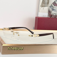 Gafas Ópticas de Diseño de Alta Calidad, Monturas de Acetato y Titanio de Lujo para Hombre y Mujer, Estilo Punk, Talla Grande, Forma de Diamante