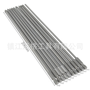 10Pc Phillips <b>Screwdriver</b> Bits 200Mm S2 Steel Industrial Grade <b>Set</b> - Product Image 3