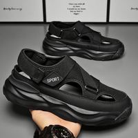 Sandales d'été antidérapantes, nouveau design, version coréenne, style simple, respirantes, pour la conduite, chaussures décontractées pour hommes, plage, extérieur