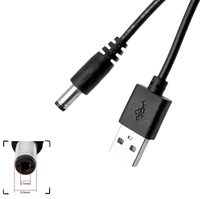 Câble convertisseur élévateur USB 5V vers 9V 12V 2A pour routeur sans fil, GPS de voiture, détecteur radar, câble d'alimentation CC 5521