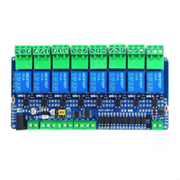 Module relais Modbus RTU 8 canaux 12V avec sortie d'entrée RS485 pour automatisation industrielle et systèmes domestiques