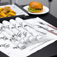 Papier d'emballage en cire PE écologique de qualité alimentaire pour gâteaux, pains, hamburgers, sandwichs, pizzas et emballages de snacks, logo personnalisé