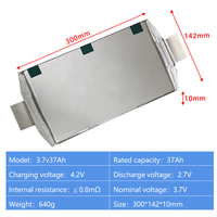 Batterie Li-Polymère en pochette 3,7 V 37 Ah, 5000 cycles, Grade A, pour voiture électrique, système de stockage d'énergie solaire, EV, ESS, pack DIY