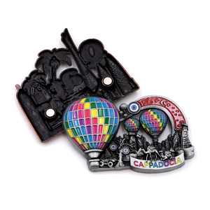 Fabricante de Ímãs Metálicos Personalizados para Geladeira, Souvenir da Turquia, Catar e Singapura, Ímã 3D Personalizado em Metal - Product Image 4