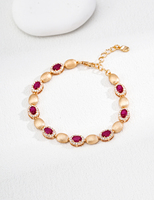 Bracelet en argent S925 rétro avec zircon, bijou vintage artisanal, accessoire de luxe scintillant pour femme, idéal pour les événements formels, les fêtes ou comme cadeau.