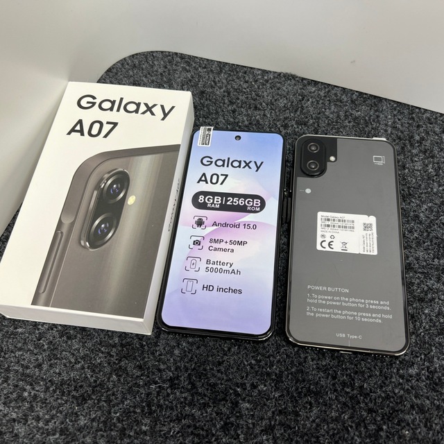 Hot Sale Global Version A07 4G 5000mAh 25W Fast Charging 6.7-Inch 90Hz Display 50MP Dual SIM Unlocked Smartphone