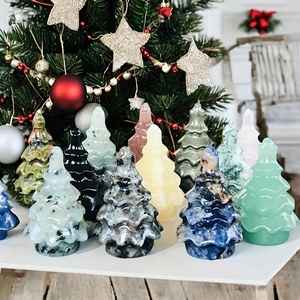 Hand Woven Mixed Raw Crystal Gravel <b>Christmas</b> <b>Tree</b> Amethyst Rose Quartz Citrine Crystal <b>Tree</b> Home <b>Table</b> <b>Christmas</b> Decor - Product Image 5