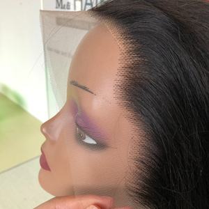 Peluca de Cabello Humano 100% con Encaje Frontal Transparente, Densidad 180%, de 12 a 40 Pulgadas - Product Image 1