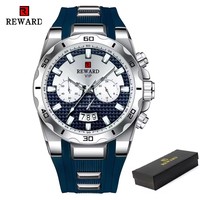 Montre-bracelet chronographe à quartz de qualité supérieure pour homme, avec double cadran analogique, fabriquée à Shenzhen, Chine