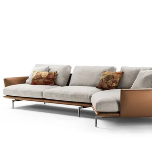 2024 di lusso minimalista stile europeo americano divano Hotel soggiorno mobili angolo divano salotto