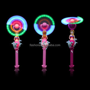 Led sirène électrique rotatif clignotant moulin à vent enfants lumineux amusant lumière-Up jouets fée magique moulin à vent bâton pour les filles - Product Image 2