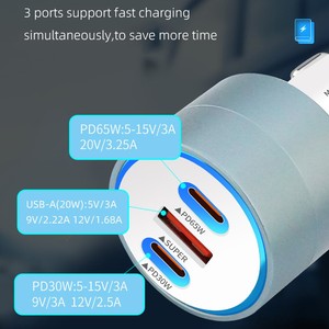 อะแดปเตอร์<span class=keywords><strong>ชาร์จ</strong></span>ในรถยนต์ GaN 115W 30w60w100w ที่ชาร์จ<span class=keywords><strong>โทรศัพท์</strong></span>ในรถยนต์ขนาดเล็กแบบเร็ว <span class=keywords><strong>ชาร์จ</strong></span>เร็วในรถยนต์แบบ Type C สำหรับแล็ปท็อปและโทรศัพท์ - Product Image 3