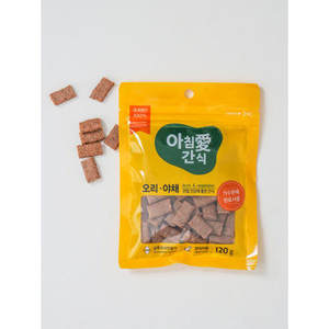 Premium 120g di anatra e verdura liofilizzato per cani Snack biologico di manzo con gusto proteico colazione sicura per cani e gatti - Product Image 1
