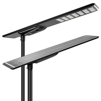 Lampadaire solaire industriel moderne et puissant 100w, éclairage extérieur étanche tout-en-un à énergie solaire LED