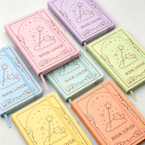 Carnet à couverture rigide personnalisé avec impression de <span class=keywords><strong>baguette</strong></span> magique, élastique, cadeau pour les amoureux des chats - Product Image 3