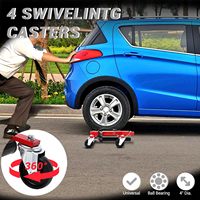 Roue en acier robuste chariot voiture patin dispositif mobile ascenseur pneu rouleaux Jack véhicule positionnement pédale aller Jack pour voiture et camion