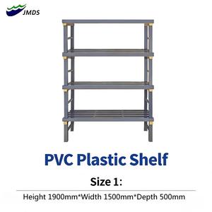 رف تخزين من البلاستيك PVC طراز JMDS-1018/1019/1020 قابل للتخصيص ومقاوم للماء، أرفف بلاستيكية للصالة الرياضية والمدرسة بسعر تنافسي - Product Image 1