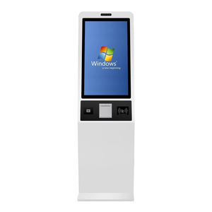 Totem de gestion de file d'attente au sol de 21.5 pouces stand tactile <span class=keywords><strong>LCD</strong></span> libre-service kiosque d'affichage publicitaire - Product Image 3